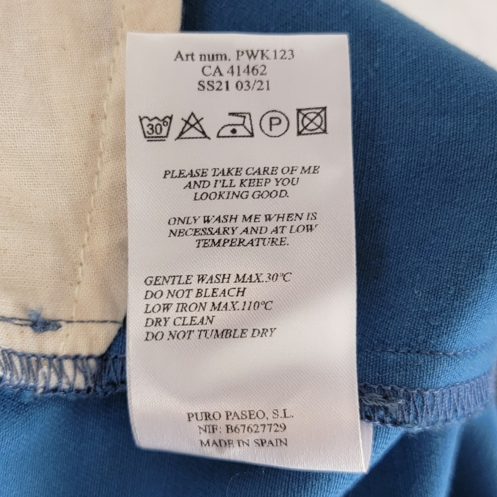 Paloma Wool Kelly Pants Swirls Black and Blue 36/4 - Picture 11 of 13